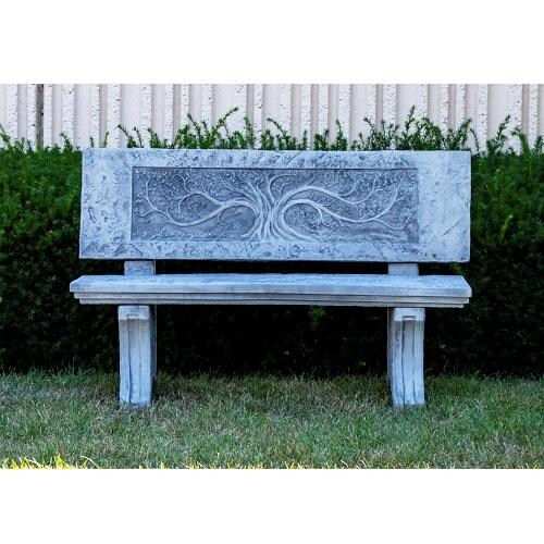 Stone garden sales bench seat